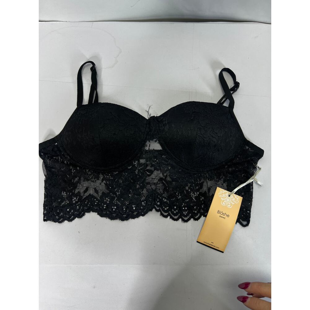 Black Lace Bra Bandau Large